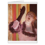 Edgar Degas - Singer with Glove 1878 Woman Flower cards