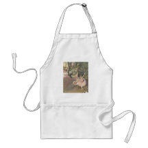 Edgar Degas Star of Ballet w/ Flowers 1878 pastel Apron