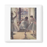 Edgar Degas - Three Dancers in Practice Room 1873 magnets