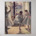 Edgar Degas - Three Dancers in Practice Room 1873 posters
