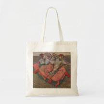 Edgar Degas - Three Russian Dancers 1895 Pastel Canvas Bag