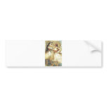 Edgar Degas Two dancer Women Fan Dress Bow Tutu bumper stickers