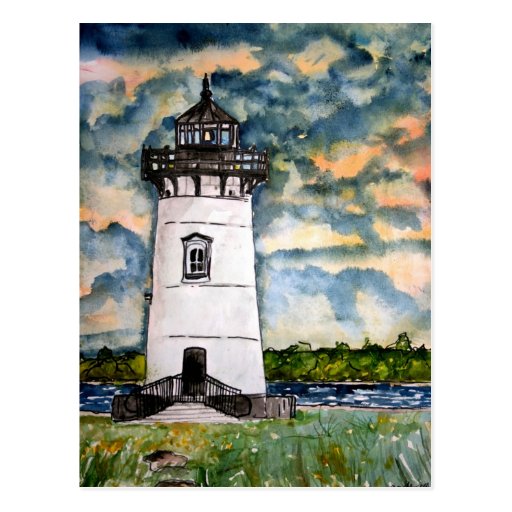 Edgartown Lighthouse Marthas Vineyard Postcard