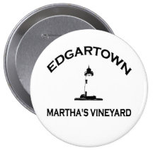 Edgartown MA - Lighthouse Design. Button