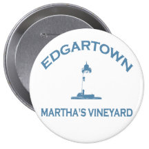 Edgartown MA - Varsity Design. Pinback Button