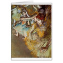 Edgas Degas - Ballet Dancers on Stage 1883 Pastel cards