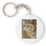 Edgas Degas - Ballet Dancers on Stage 1883 Pastel keychains