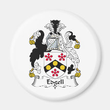 Edgell Family Crest Fridge Magnet