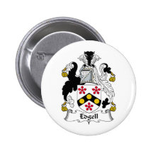 Edgell Family Crest Pinback Button