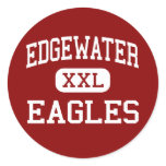 Edgewater - Eagles - High School - Orlando Florida Round Stickers