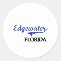 Edgewater Florida City Classic Sticker