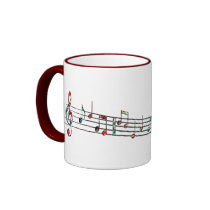 Edgy music notes mug