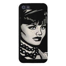 Edgy Rocker Girl iPhone 5 Case