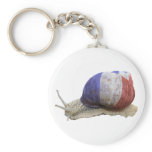 Edible French snail keychains