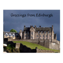 edinburgh castle greetings post cards