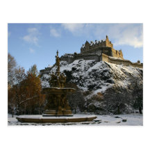 Edinburgh Castle in winter Postcards
