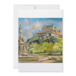 Edinburgh castle oil painting Gordon Bruce art Custom Announcements