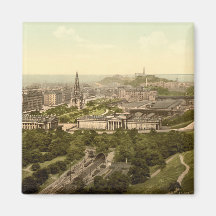 Edinburgh from the Castle, Scotland Magnet