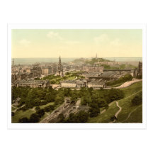 Edinburgh from the Castle, Scotland Post Card