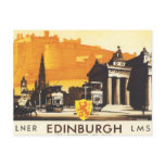 Edinburgh via LNER Rail Poster postcards