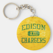 Edison Chargers Keychain