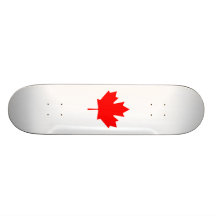 Editable Background Colour, Canada Flag Souvenir Skate Decks