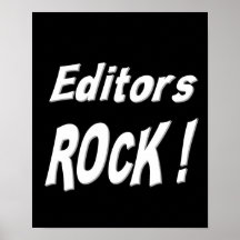Editors Rock! Poster Print