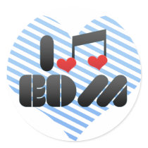 EDM ROUND STICKERS