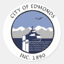 Edmonds Washington City Logo Sticker