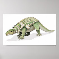 Edmontonia - armoured dinosaur Portfolio Poster