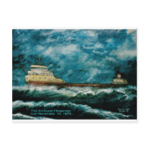 Edmund Fitsgerald 1996 with text Post Card