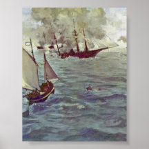 edouard Manet - Battle Print