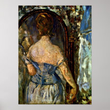 edouard Manet - Before the Mirror Print