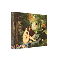 edouard Manet - Breakfast in the Open Gallery Wrap Canvas