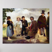 Edouard Manet - The old musician Poster