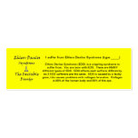 EDS Awareness - Skinny Business Cards