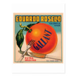 Eduardo Rosello Valencia Spain VIntage Crate Labe Postcard