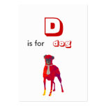 Education ACEO Animal ABC's business cards