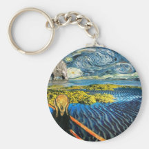 Edvard Meets Vincent Key Chain