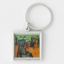 Edvard Munch - Death In The Sickroom 1895 Key Chains