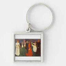 Edvard Munch - The Dance Of Life Keychains