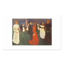 Edvard Munch - The Dance Of Life Rectangle Sticker
