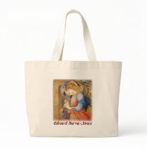 Edward Burne-Jones - An Angel Playing a Flageolet Tote Bags