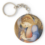 Edward Burne-Jones - An Angel Playing a Flageolet keychains