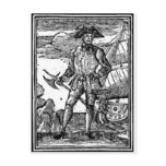 Edward England Pirate Portrait postcards
