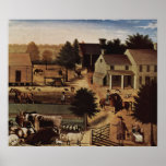 Edward Hicks Residence of David Twining posters