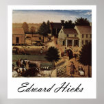 Edward Hicks Residence of David Twining posters