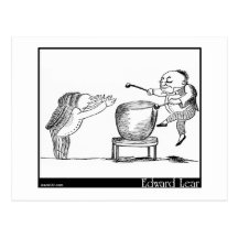 Edward Lear's Old Man with a gong Image Postcard