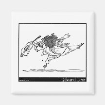 Edward Lear's Old Person of Ischia Image Refrigerator Magnet