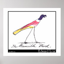 Edward Lear's Runcible Bird Print